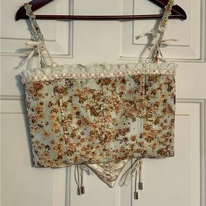 Women’s Lacemade Van Gogh Floral Corset Size Medium
